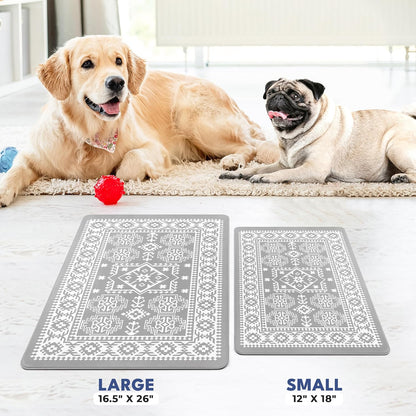 NALALAS Large Dog Mat for Food and Water, Cat Feeding Mat | Large Waterproof Dog Bowl Mat |