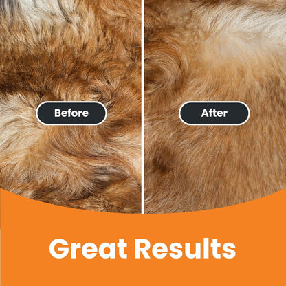 GoPets Self-Cleaning Slicker Brush for Dogs & Cats, Deshdding & Dematting Comb with Retractable