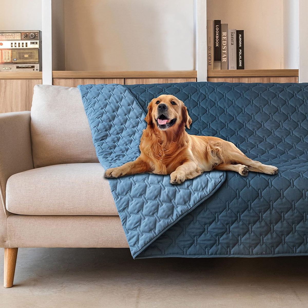 gogobunny 100% Double-Sided Waterproof Dog Bed Cover Pet Blanket Sofa Couch Furniture Protector for