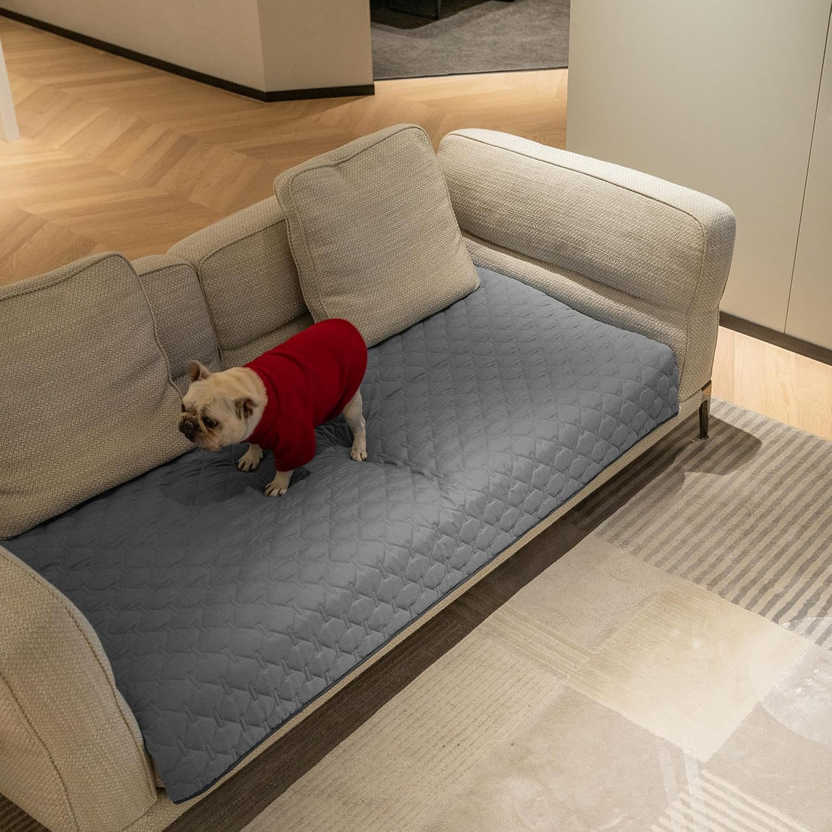 gogobunny 3X Stronger Waterproof Pet Blanket, Scratch Proof Furniture Protector for Dogs Cats