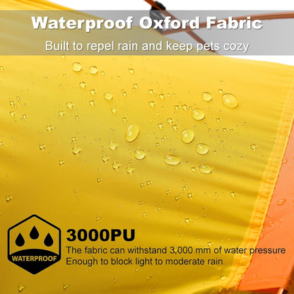 Dog Tent and Portable Playpen Outdoor Waterproof, with Aluminum Poles and Camping Mat, Pet Tent