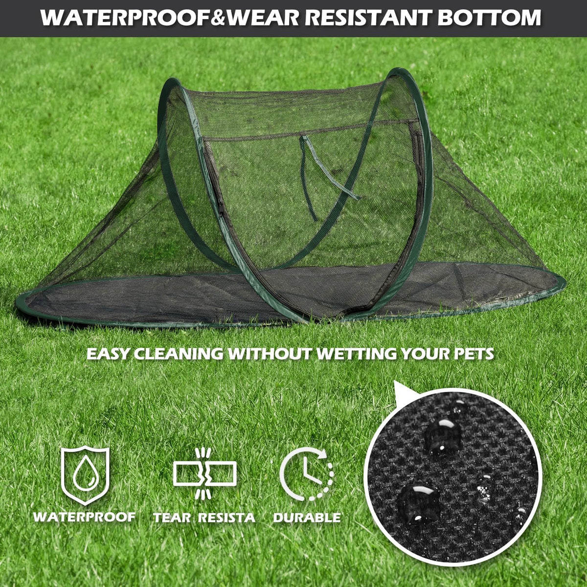 Cat Tent Outdoor, Pet Enclosure Tent Suitable for Cats and Small Animals, Indoor Playpen Portable