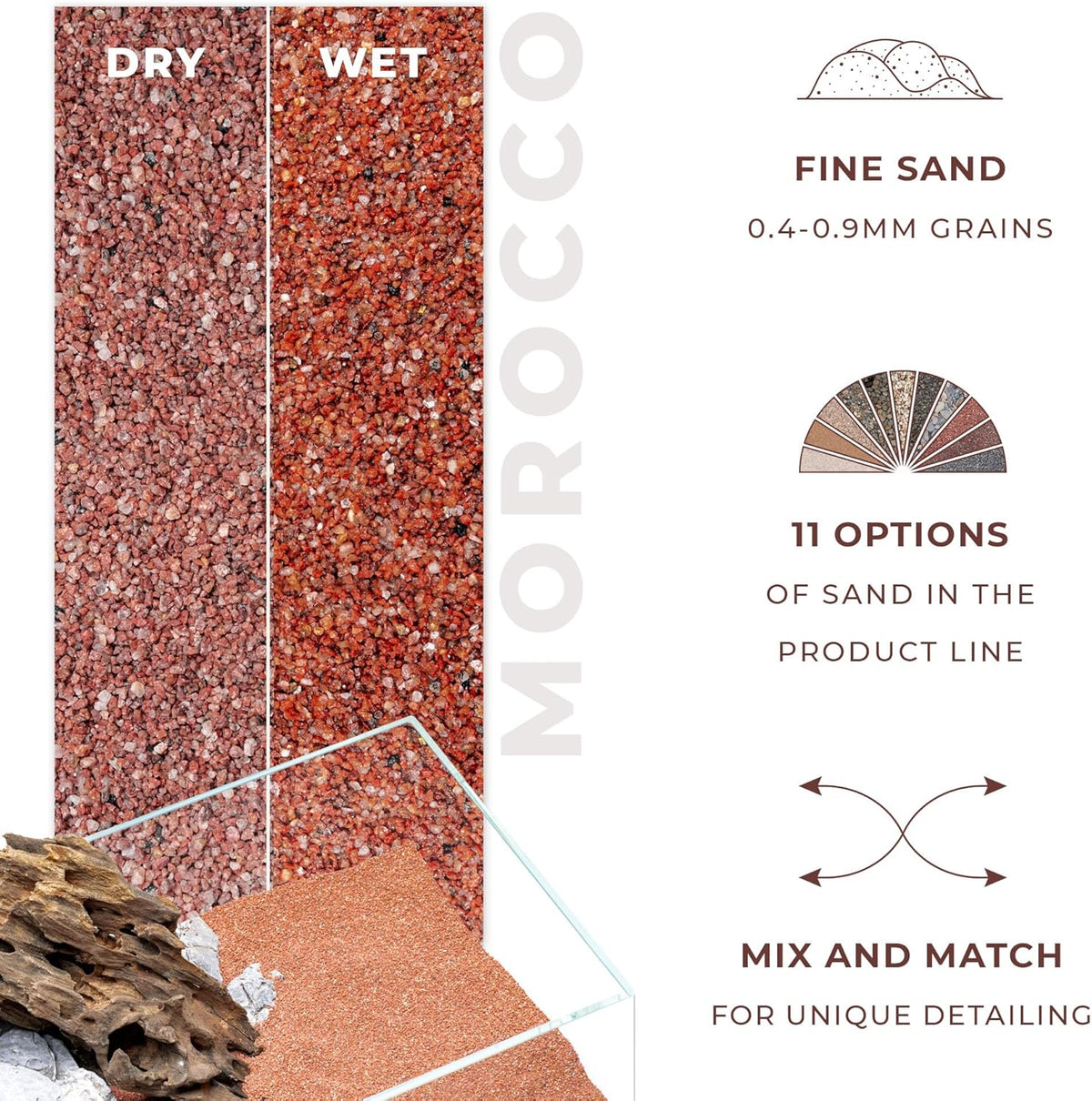 Ultum Nature Systems Controsand Morocco Gravel (3L) - Small Pebbles for Fish Tank - Planted