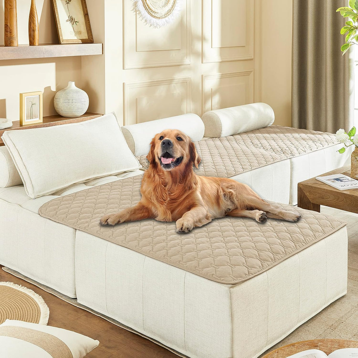 gogobunny 100% Double-Sided Waterproof Dog Bed Cover Pet Blanket Sofa Couch Furniture Protector for