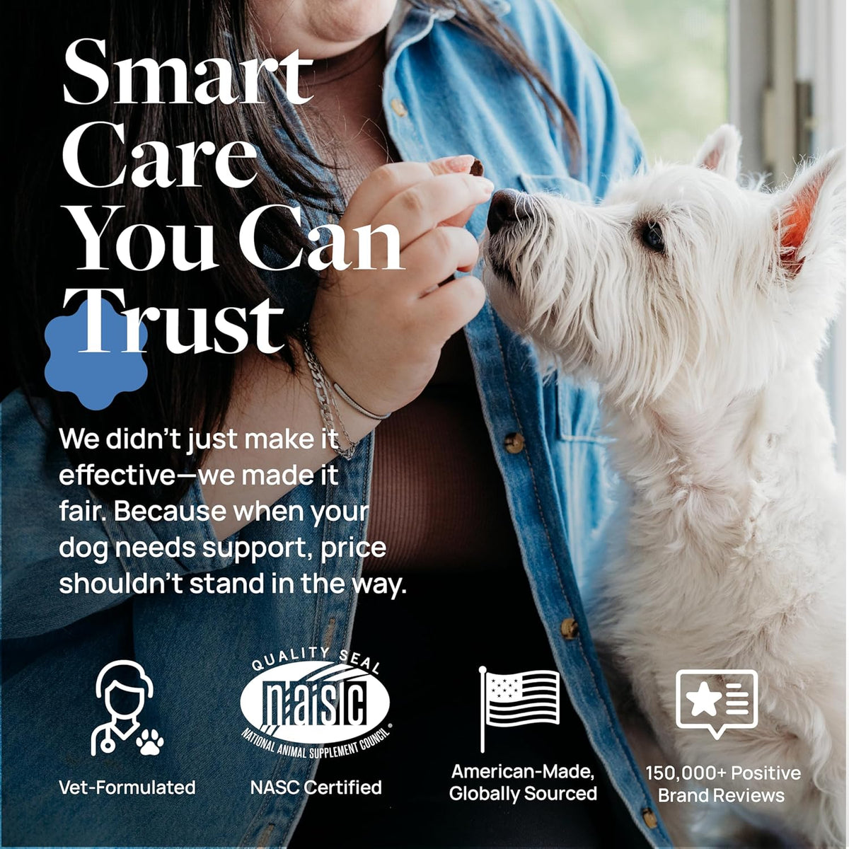 Veterinary Formula Eye Health Supplement for Dogs – Vet-Formulated Tear Stain Chews with Omega 3