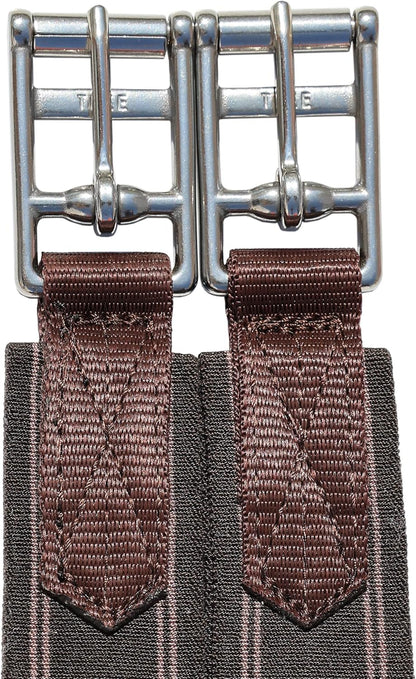 T TEKE Daily English Girths for Horses: Padded with Fleece, Double-Sided Heavy-Duty Elastic and