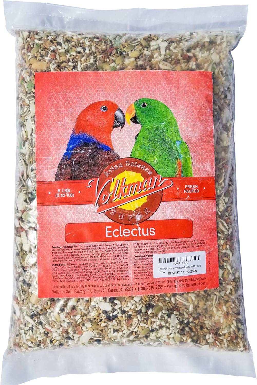 Volkman Avian Science Super Eclectus Bird Food 8lb