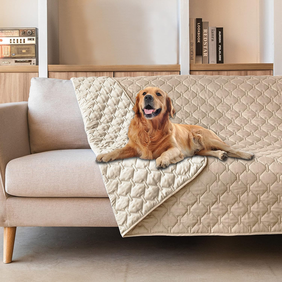 gogobunny 100% Double-Sided Waterproof Dog Bed Cover Pet Blanket Sofa Couch Furniture Protector for