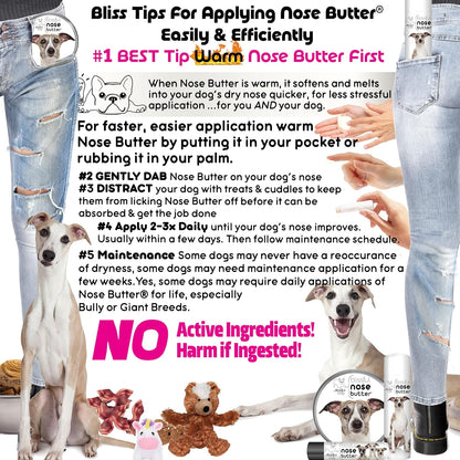The Blissful Dog Whippet Unscented Nose Butter - Dog Nose Butter, 0.50 Ounce