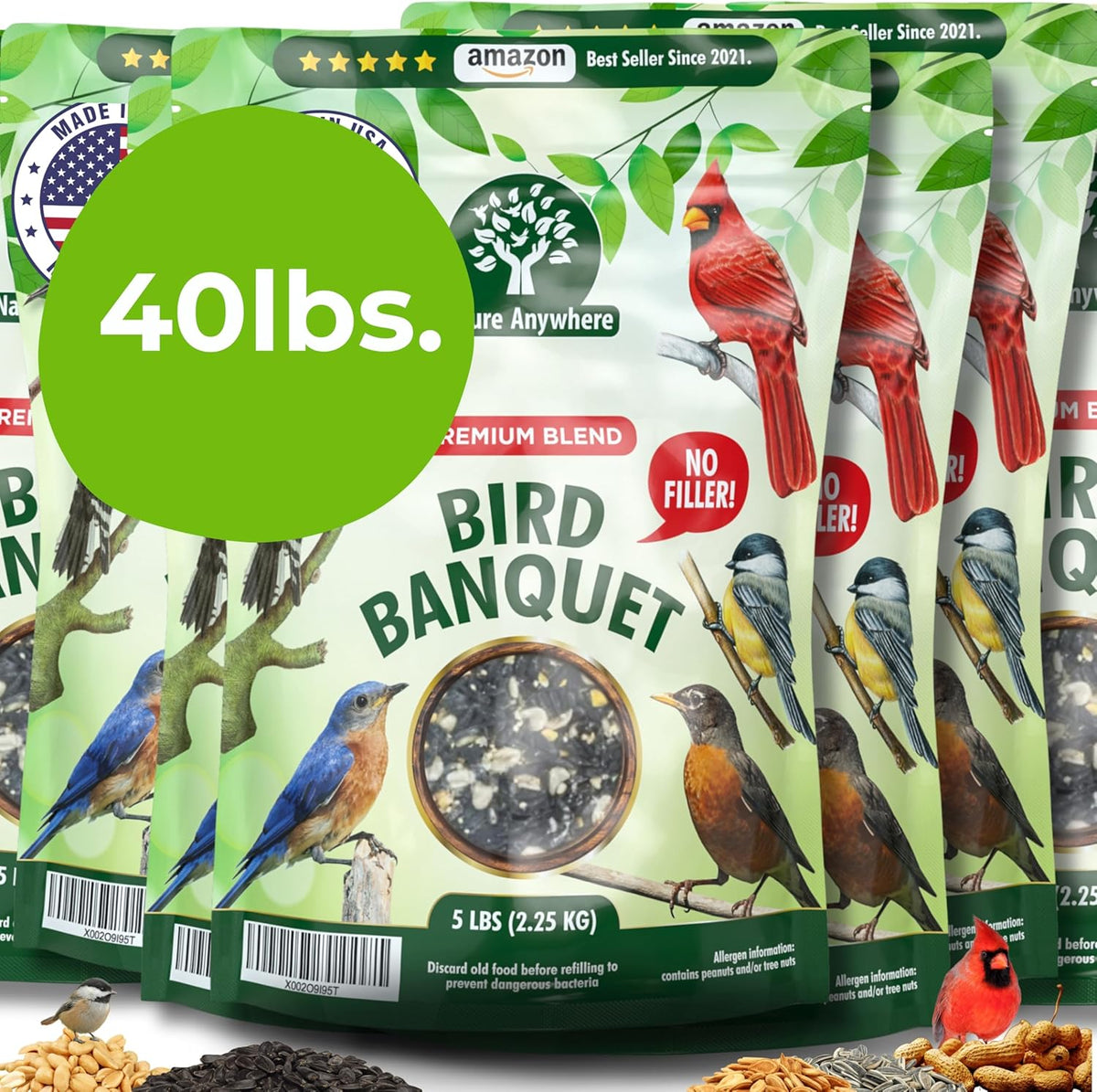 Nature Anywhere Bird Banquet (40 Pounds)
