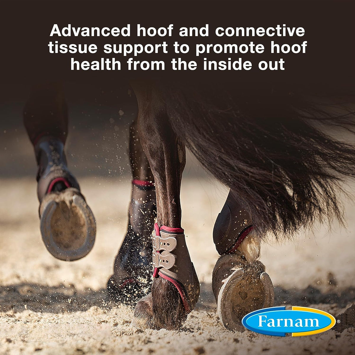Farnam Horseshoer's Secret Extra Strength Hoof Supplements & Connective Tissue Supplement, Promotes
