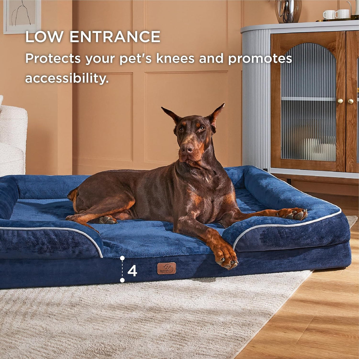 Bedsure XXL Orthopedic Dog Bed for Extra Large Dogs - Washable Giant Dog Cat Bed Waterproof