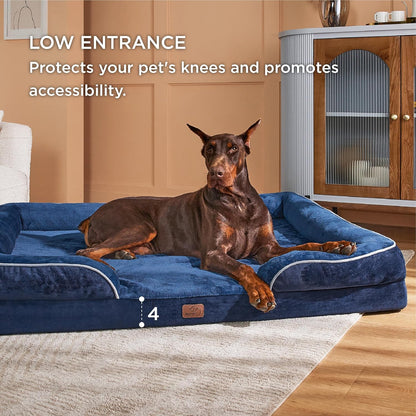 Bedsure XXL Orthopedic Dog Bed for Extra Large Dogs - Washable Giant Dog Cat Bed Waterproof