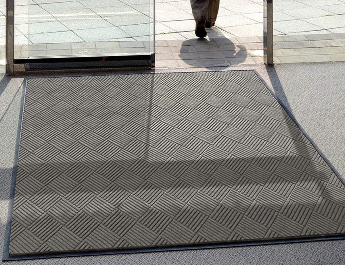 M+A Matting WaterHog Diamond | Commercial-Grade Entrance Mat with Rubber Border – Indoor/Outdoor