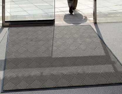 WaterHog Diamond | Commercial-Grade Entrance Mat with Rubber Border – Indoor/Outdoor, Quick Drying