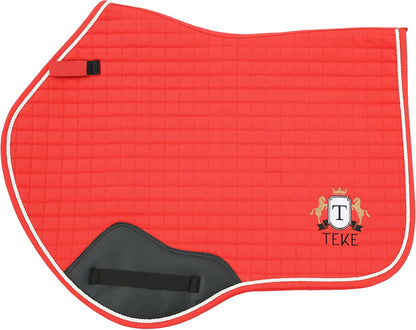 T TEKE Close Contact Saddle Pads,100% Cotton English Saddle Pads for Horses with Moisture-Wicking