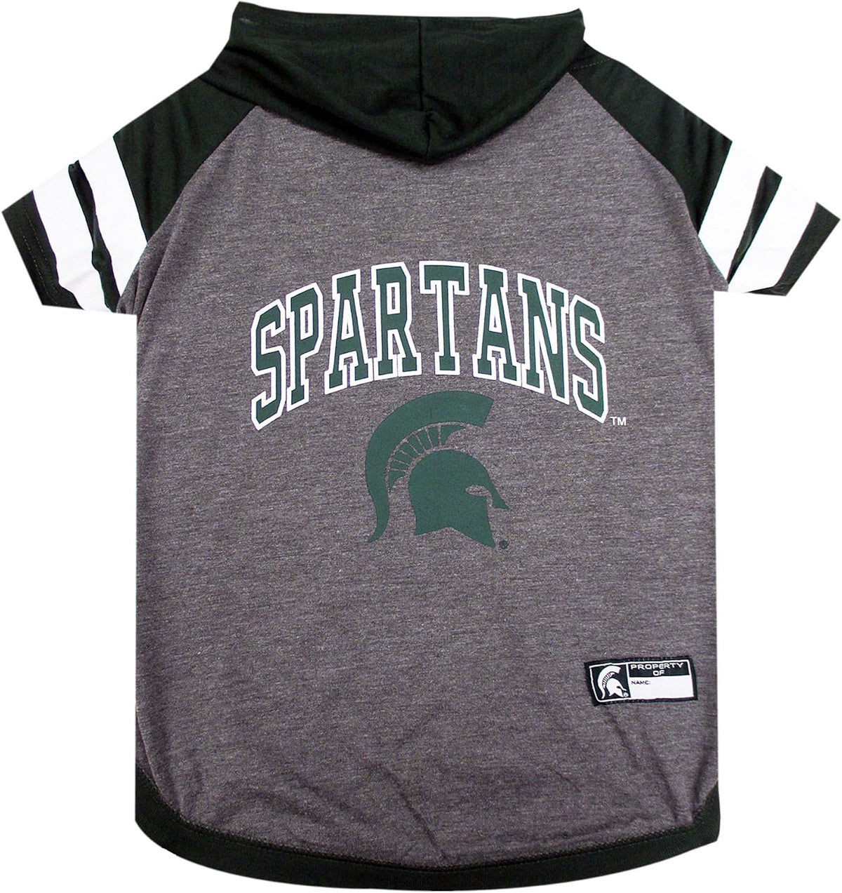 NCAA Michigan State Spartans Hoodie for Dogs & Cats, X-Small Collegiate Licensed Dog Hoody Tee