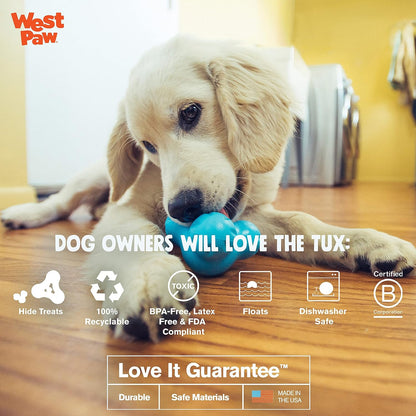 West Paw Zogoflex Tux Interactive Treat Dispensing Dog Chew Toy for Aggressive Chewers, 100%