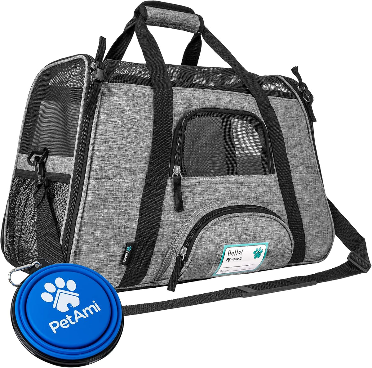 PetAmi Airline Approved Pet Carrier for Cat, Soft Sided Dog Carrier for Small Dog, Cat Travel