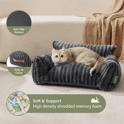 Cute Couch Bed for Pets, Supportive Cat Sofa for Indoor Cats, Small Dog Sofa Bed for Small Dogs