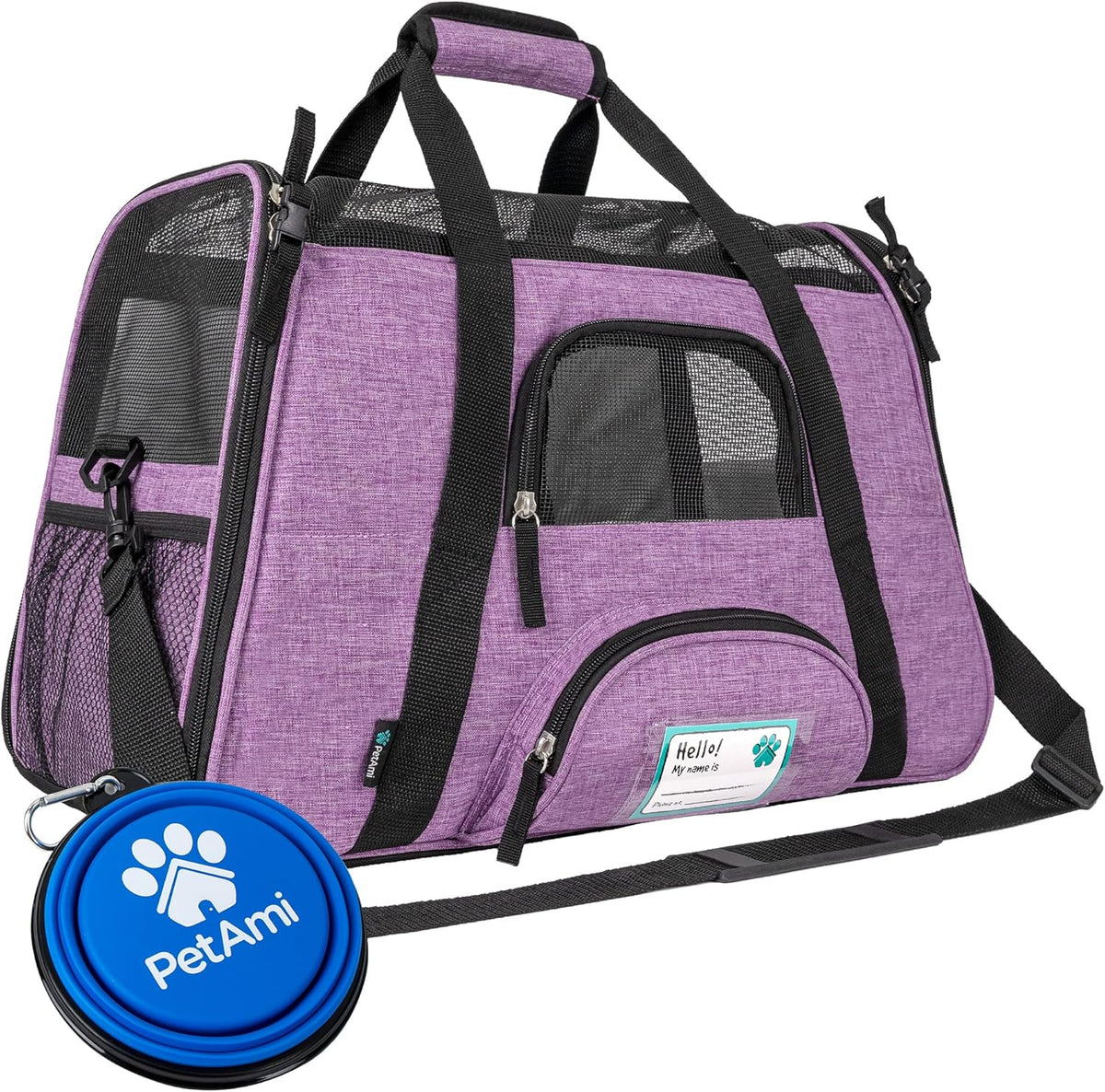 PetAmi Airline Approved Pet Carrier for Cat, Soft Sided Dog Carrier for Small Dog, Cat Travel