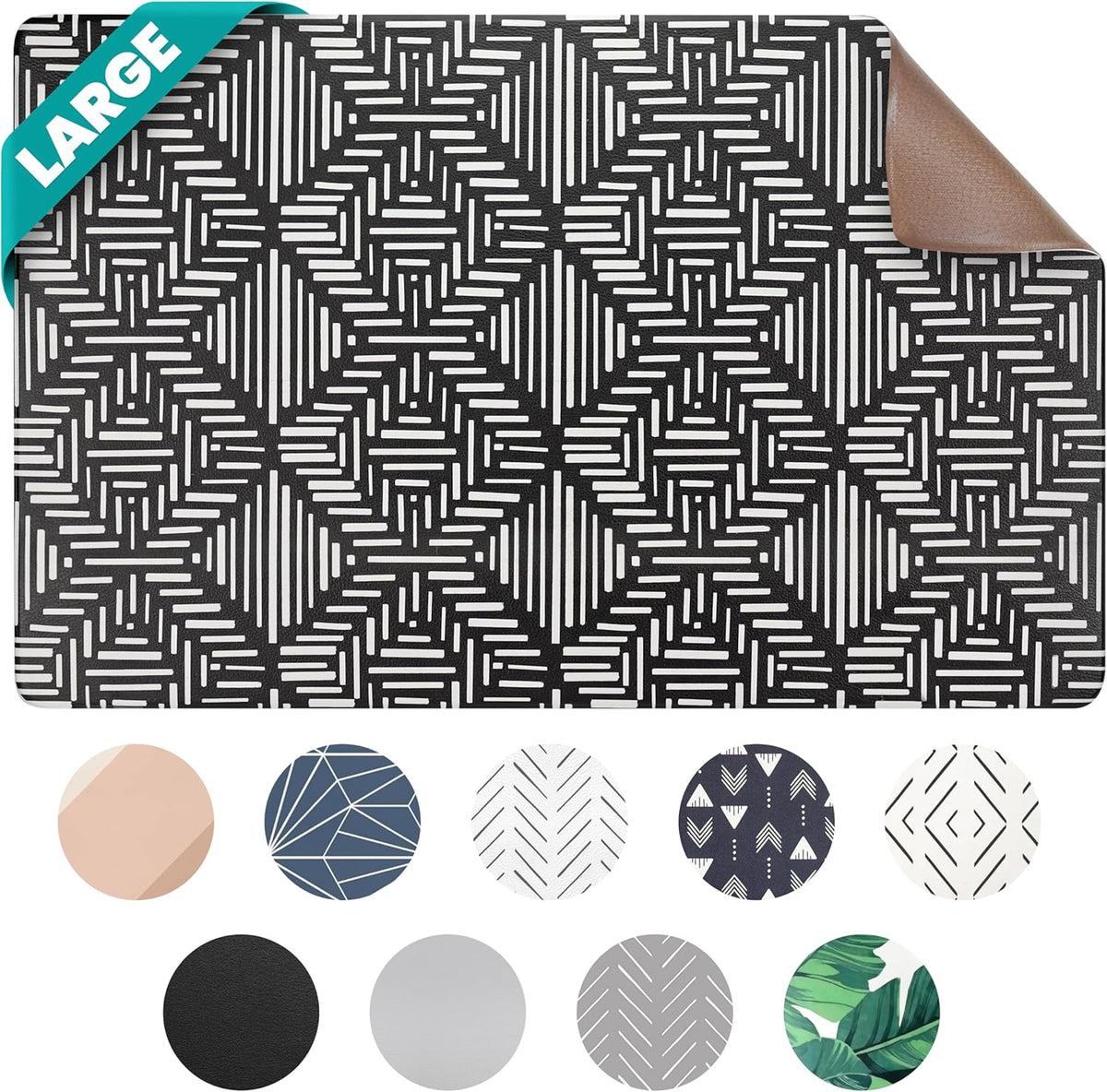 NALALAS Large Dog Mat for Food and Water, Cat Feeding Mat | Large Waterproof Dog Bowl Mat |