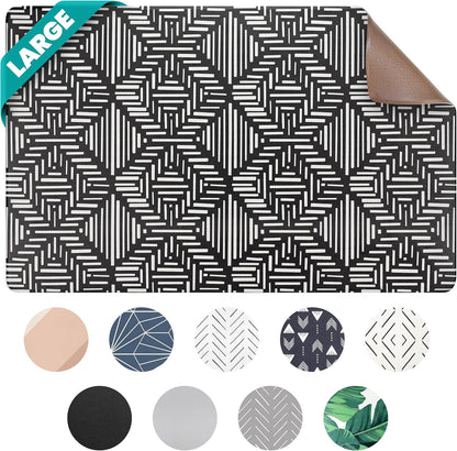 NALALAS Large Dog Mat for Food and Water, Cat Feeding Mat | Large Waterproof Dog Bowl Mat |