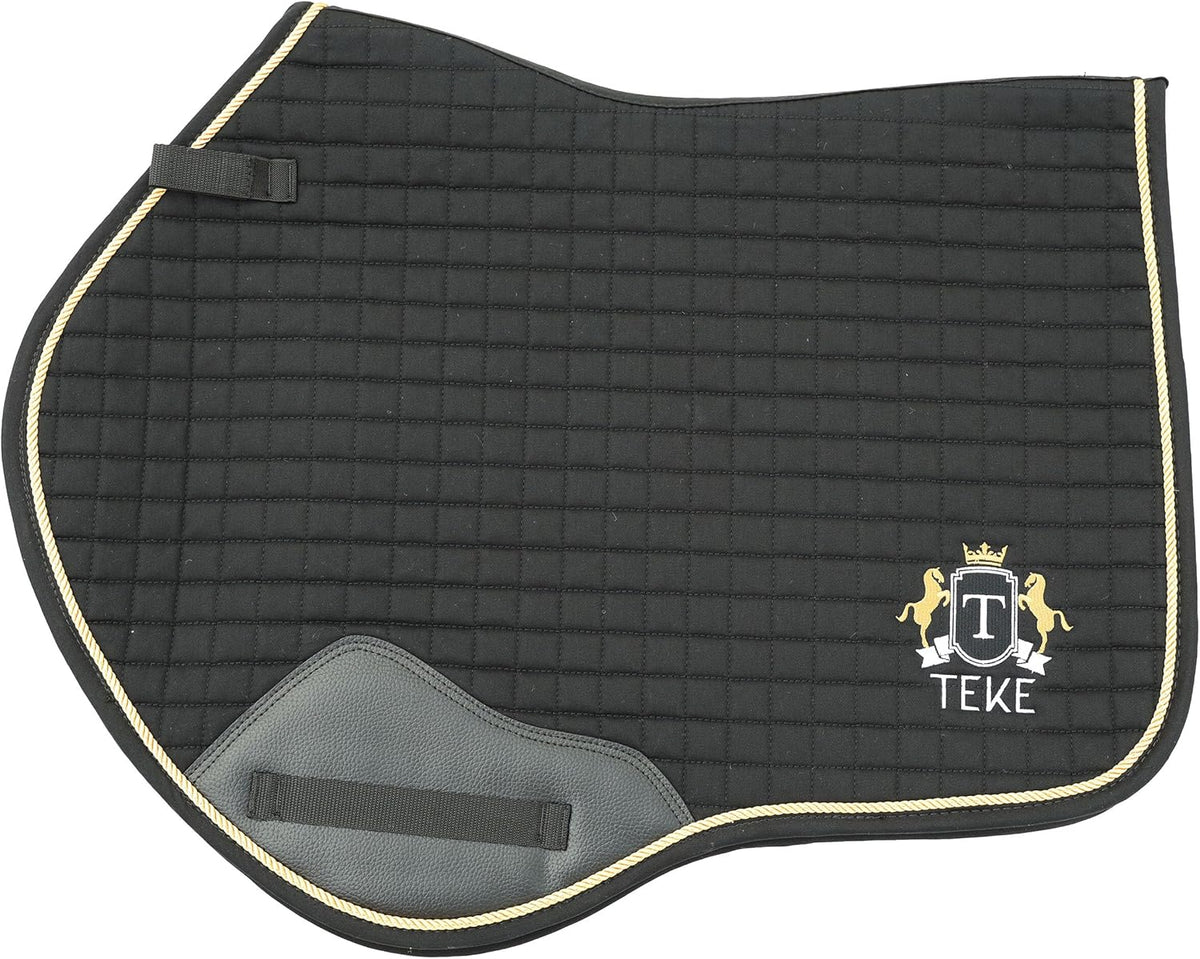 T TEKE Close Contact Saddle Pads,100% Cotton English Saddle Pads for Horses with Moisture-Wicking
