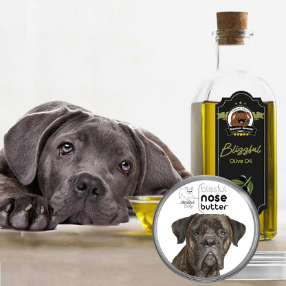 The Blissful Dog Cane Corso Nose Butter for Dry, Cracked Skin, Lick-Safe Dog Nose Balm with