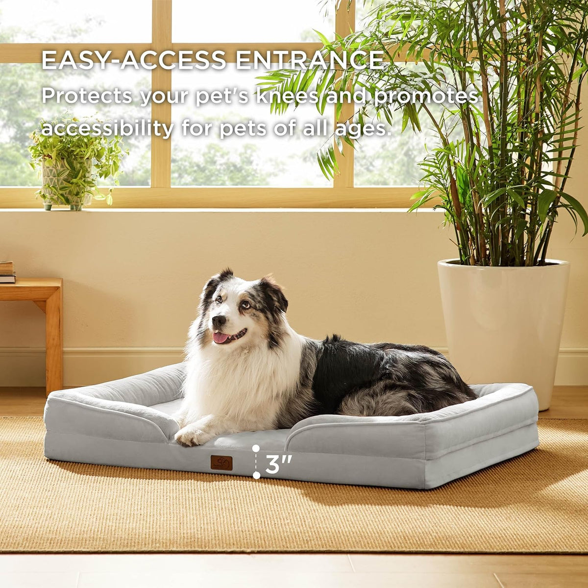 Bedsure XL Orthopedic Dog Bed for Extra Large Dogs - Washable XLarge Dog Cat Bed Waterproof