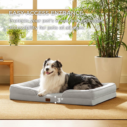 Bedsure XL Orthopedic Dog Bed for Extra Large Dogs - Washable XLarge Dog Cat Bed Waterproof