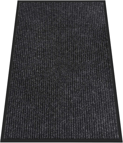Indoor Outdoor Door Mat, 5' x 3' Doormat for Entryway, Rubber Backing Non Slip Front Door Mat