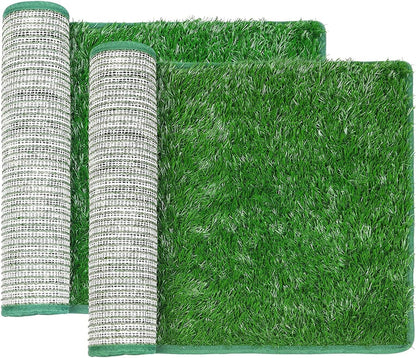 LOOBANI Dog Grass Pee Pads, Artificial Dog Grass Pads for Potty Tray, Fake Grass for Dogs to Pee