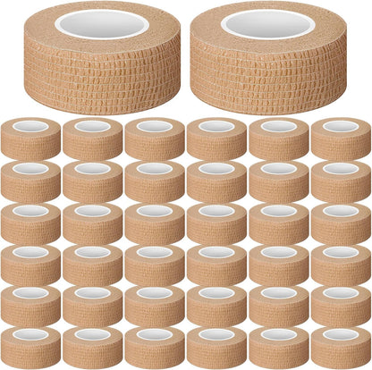 Treela 36 Pcs Self Adherent Bandage 1" X 5 Yard Wrap Breathable Cohesive Bandage Elastic Adhesive