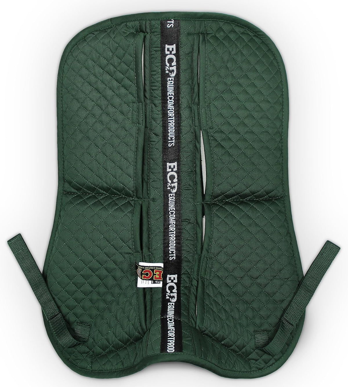 ECP Equine Comfort Products Adjustable Shock Absorbing Memory Foam Half Saddle Pad, Injury