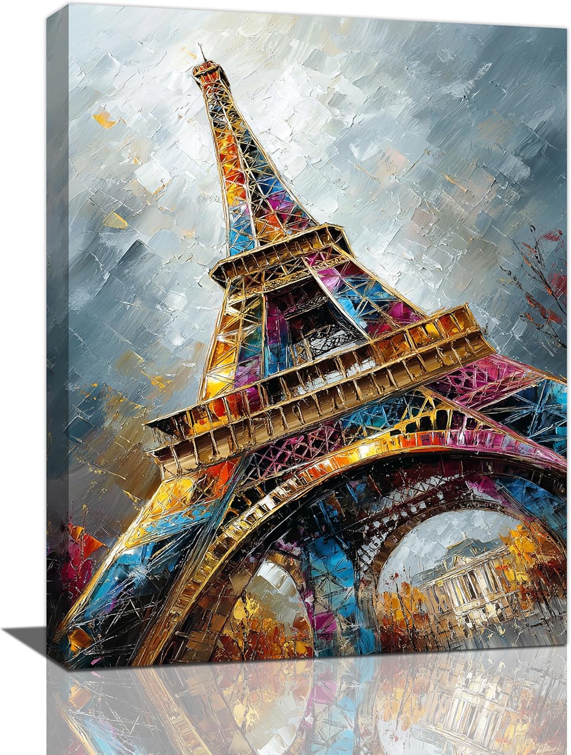 Paris Eiffel Tower Wall Art Paris Architecture Canvas Wall Decor Europe City Eiffel Tower Pictures