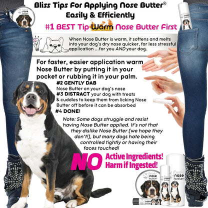 The Blissful Dog Greater Swiss Mountain Dog Unscented Nose Butter - Dog Nose Butter, 0.50 Ounce