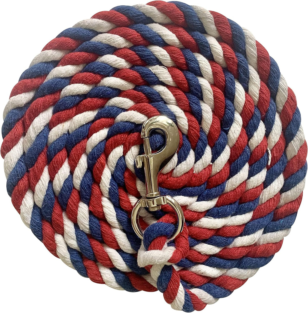 Majestic Ally Pack of 2 Solid Cotton Lead Rope for Horses & Livestock – 10 Foot Long and 5/8 inch