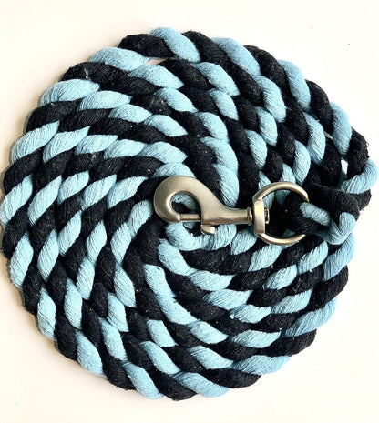 Majestic Ally Pack of 2 Solid Cotton Lead Rope for Horses & Livestock – 10 Foot Long and 5/8 inch