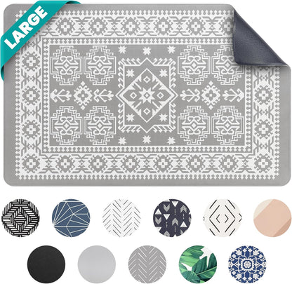 NALALAS Large Dog Mat for Food and Water, Cat Feeding Mat | Large Waterproof Dog Bowl Mat |