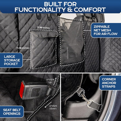 XL Floor Cover with Door Protection, 2025 Black – As Seen on Shark Tank – Fits Full‑Size Crew Cab