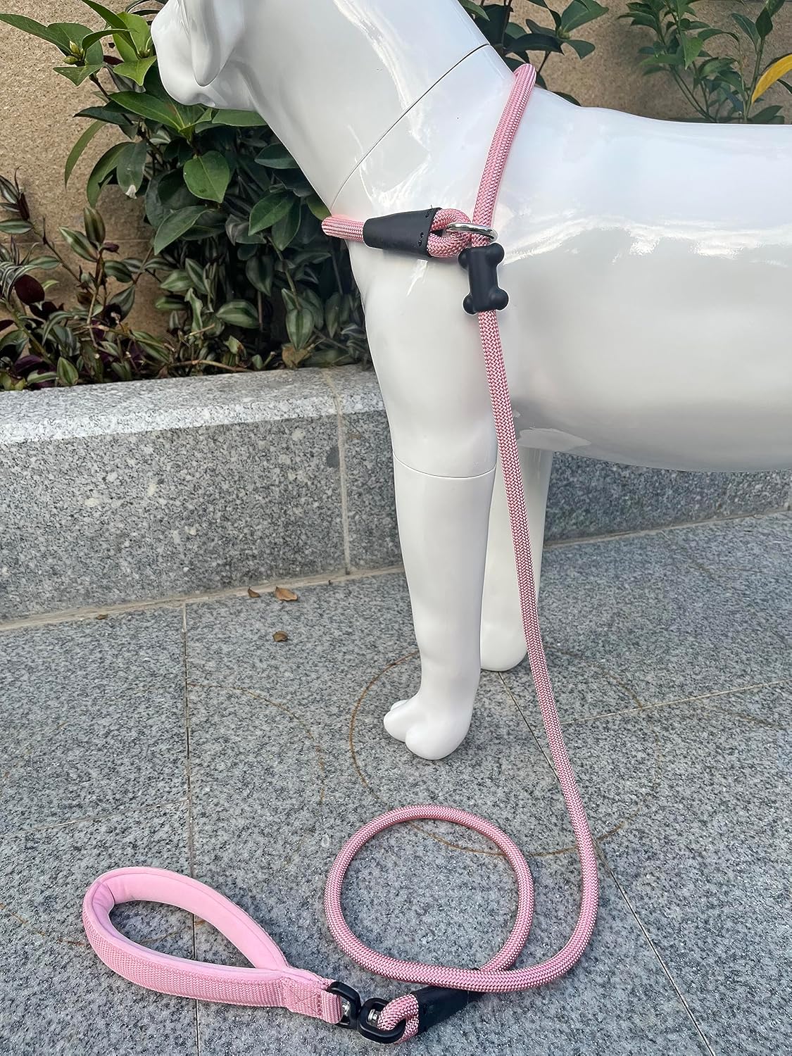 Slip Lead Dog Leash，Strong Nylon Rope Leash and Padded Handle,No Pull Outdoor Walking Training Lead