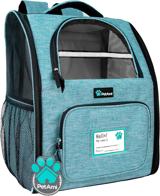 PetAmi Dog Backpack Carrier for Small Large Cat, Pet, Puppy, Ventilated Pet Hiking Backpack Travel