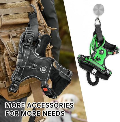 NESTROAD Dog Harness, Adjustable Oxford Harness with Leash, Reflective No-Choke Pet Vest with Easy