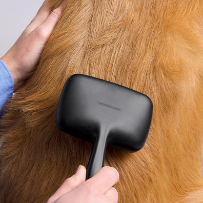 Tweezerman Dog and Cat Slicker Brush for Large Pets, Grooming Brush with Coated Bristles to Prevent