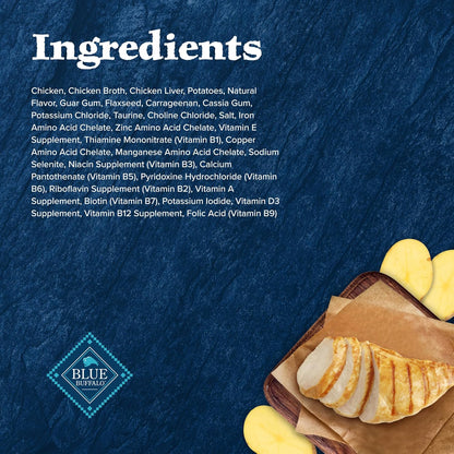 Blue Buffalo Wilderness High-Protein, Grain-Free Natural Wet Food for Adult Cats, Chicken Paté