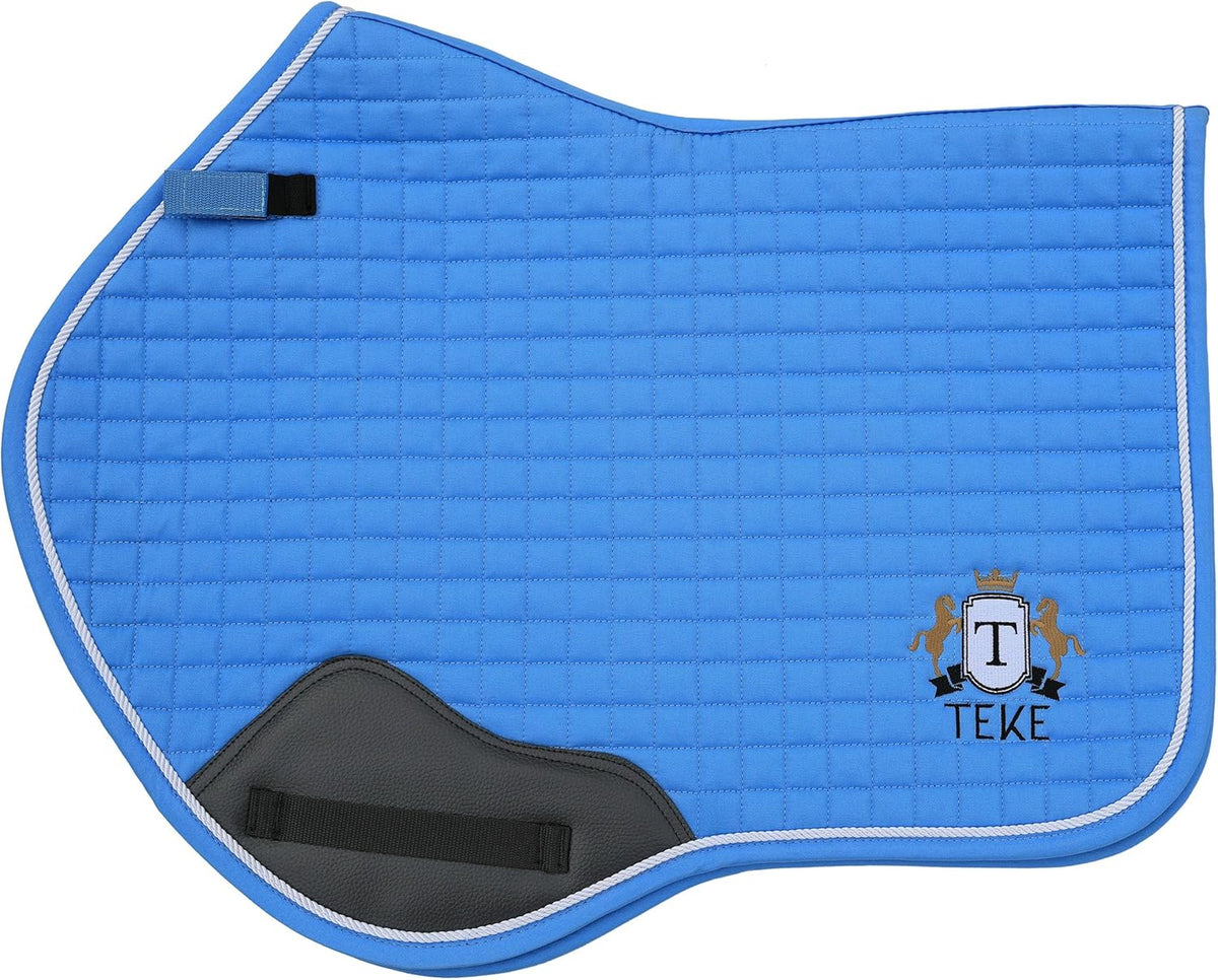 T TEKE Close Contact Saddle Pads,100% Cotton English Saddle Pads for Horses with Moisture-Wicking