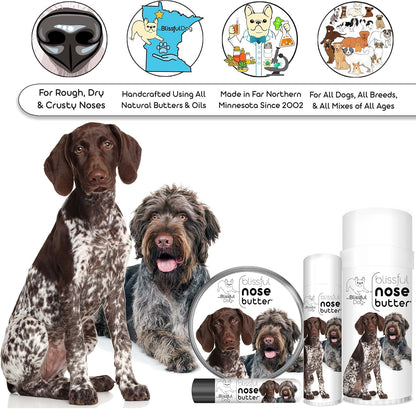 The Blissful Dog German Shorthaired Pointer Nose Butter, Versatile Dog Nose Balm for Dry Nose