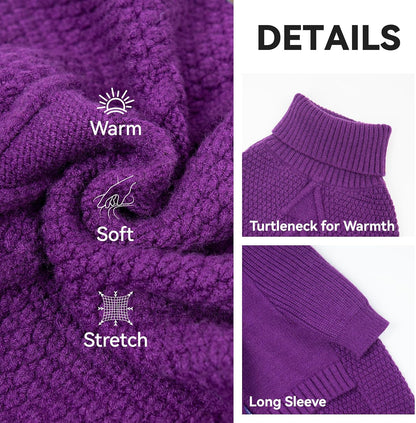 cyeollo 4XL Dog Sweater,Pullover Turtleneck for Large Dogs Classic Knitwear Fall Winter Cold