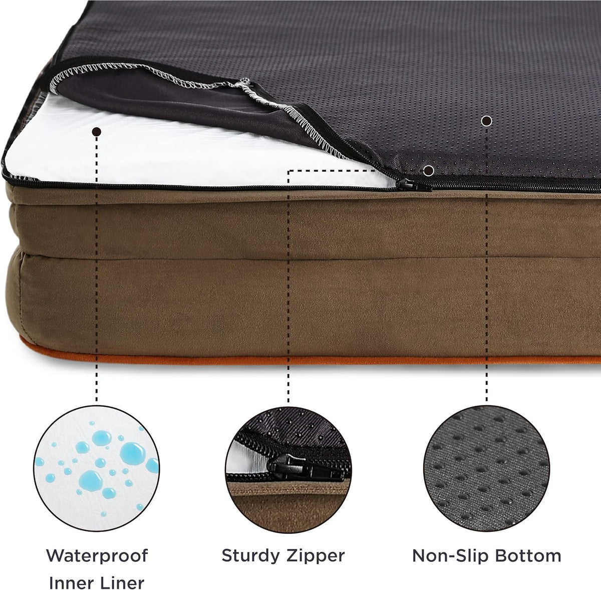 Bedsure XXL Orthopedic Dog Bed for Extra Large Dogs - Washable Giant Dog Cat Bed Waterproof